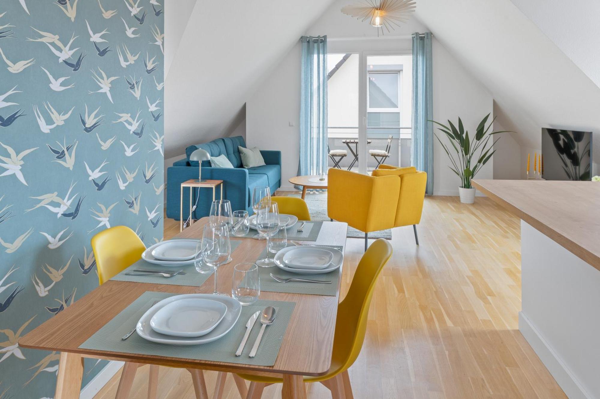 Design-Apartment - Kueche - Balkon - Tiefgarage ラインフェルデン＝エヒターディンゲン エクステリア 写真