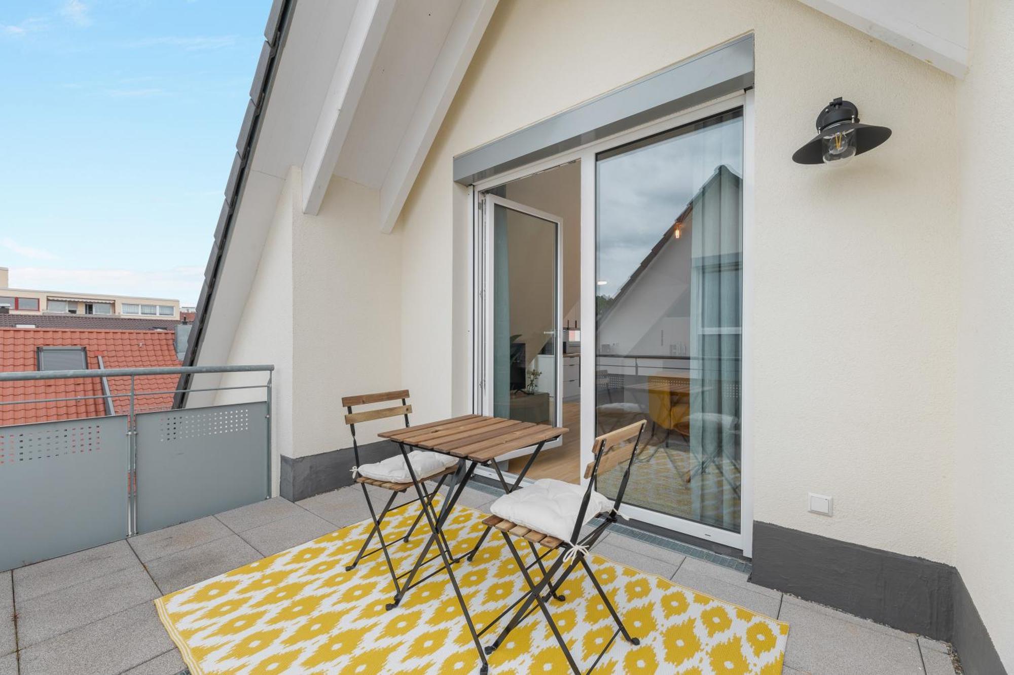 Design-Apartment - Kueche - Balkon - Tiefgarage ラインフェルデン＝エヒターディンゲン エクステリア 写真